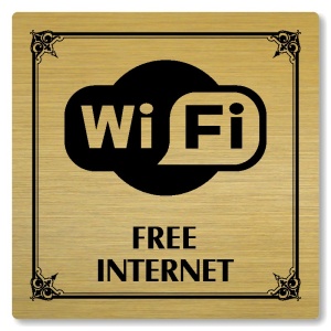 Free internet, 80x80mm, zlatá, Nebraska